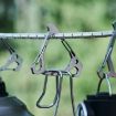 Black Multi-Functional Stainless Steel Triangle Carabiner Hook - 2