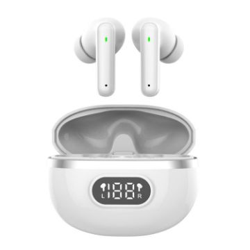 Bluetooth 64-Channel Hearing Aid with Digital Charger (White) - 1