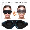 3D Sleep Eye Mask Memory Foam Non-pressure Blindfold (Pink) - 4