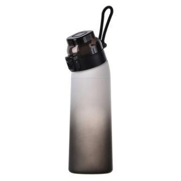 Black 700ml BPA-Free Tritan Sports Water Bottle with Straw - 1