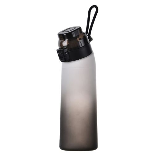 Black 700ml BPA-Free Tritan Sports Water Bottle with Straw - 1