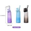 Black 700ml BPA-Free Tritan Sports Water Bottle with Straw - 2