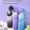 Black 700ml BPA-Free Tritan Sports Water Bottle with Straw - 3