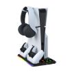 PS5 Slim/PS5 Cooling Bracket Headphone Organiser Charger (White) - 2
