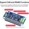 Waveshare 14882 Raspberry Pi RS485 SPI CAN HAT Bus Module - 6