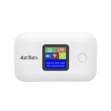 A8-EU 4G Portable WiFi LTE Router Car Hotspot (White) - 1