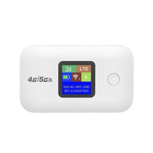 A8-EU 4G Portable WiFi LTE Router Car Hotspot (White) - 1