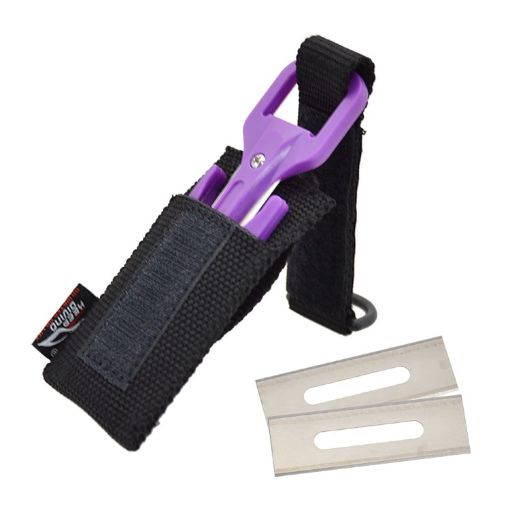 Purple Underwater Portable Diving Rescue Rope Cutter - 1