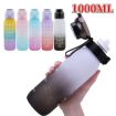 Gradient Blue Pink Tritan Water Bottle - 1000ml Large Capacity - 3