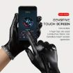 Kyncilor XL Black Winter Thermal PU Gloves, Touchscreen, Windproof - 3