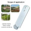 Wire Twister T-Post Clamp Fence Winder Set (2pcs, Silver) - 5