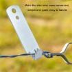 Wire Twister T-Post Clamp Fence Winder Set (2pcs, Silver) - 6