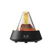 80ml Black Volcanic Lava Aromatherapy Humidifier with USB & Lights - 1