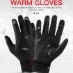 Kyncilor Waterproof Warm Cycling Gloves L, Touch Screen, Gray - 2