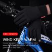 Kyncilor XL Gray Waterproof Cycling Gloves Touchscreen Velvet Warm - 4