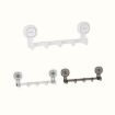 Multifunctional Traceless Suction Cup Hook Storage Rack - White - 2