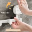 Multifunctional Traceless Suction Cup Hook Storage Rack - White - 5