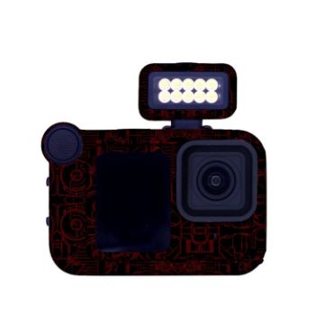 GOPro HERO13 Black Protective Body Film Stickers, Style: 11 Circuit Red - 1