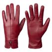 Women's Windproof Wool Fleece Lined Touchscreen Gloves, Red, Size L - 1