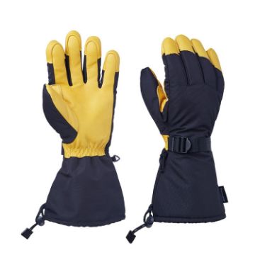 Yellow Winter Ski Snow Gloves, Men/Women Outdoor Sport, Size L - 1