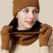OZERO Black 3-In-1 Wool Set: Hat, Scarf & Gloves for Men & Women - 5