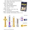 Titanium Alloy Bicycle Seat Post Locking Screws M6x40 Gold - 3
