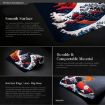 Big Wave Non-Slip Gaming Mouse Pad 300x800x2mm Desk Mat - 3