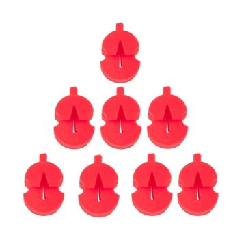 Violin Mute Set - 8pcs Volume Reduction Tool (Red) - 1