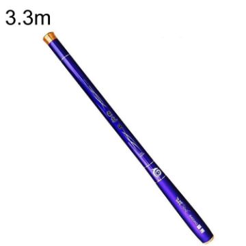 Ultra Light 3.3m Carbon Telescopic Fishing Rod, Super Hard Mini Pole - 1
