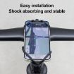 GUB P9 Dragonfly Shape Silicone Phone Holder for Bikes (Black) - 5