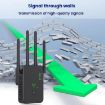 Urant U10 WiFi Repeater 300Mbps 2.4G, 4 Antennas, EU Plug, Black - 6