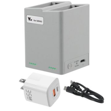 DJI Mini 4/3 Pro YX Dual-Way Charger Battery Manager, 35W Plug - 1