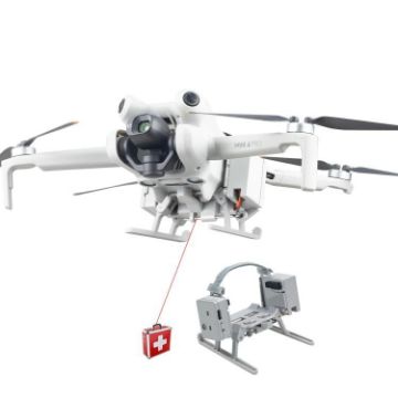 DJI Mini 4 Pro Airdrop System USB Charging Thrower Light Gray - 1