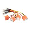 4pcs Car Headlight Cable H4 Three-Plug Base Modification Set - 2