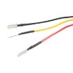 4pcs Car Headlight Cable H4 Three-Plug Base Modification Set - 4