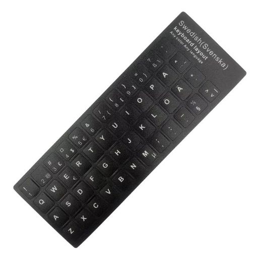 Swedish Language Laptop Keyboard Sticker - 1