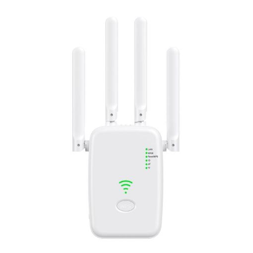 Urant U11 300Mbps WiFi Repeater, WPS, UK Plug, White - 1