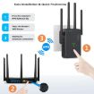Urant U10 1200Mbps WiFi Repeater with 4 Antennas US Plug Black - 3