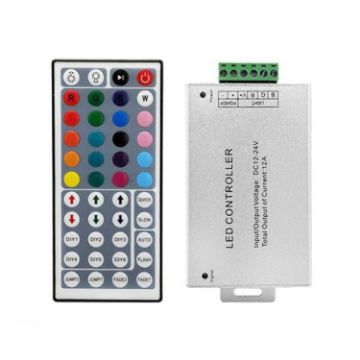44 Keys IR LED Strip Light Controller - Colorful Aluminum Design - 1
