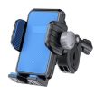Blue Shock Absorption Gravity Phone Holder for Bikes & Motorcycles - 1