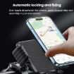 Blue Shock Absorption Gravity Phone Holder for Bikes & Motorcycles - 5