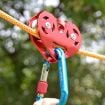 XINDA XD-Q9676 Double Axle Pulley, Outdoor Rope Transport (Red) - 2