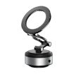 D23-2 Magnetic Vehicle Phone Holder Folding Dashboard Mount (Silver) - 1
