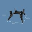 DJI Avata 2 BRDRC Folding Landing Gear Gimbal Kickstand (Black) - 3