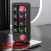 MKESPN 8-Key Wired Gaming Mechanical Keyboard With Knob (Black) - 5