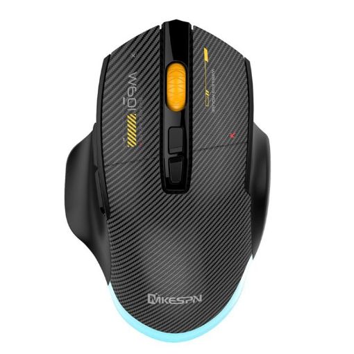 MKESPN W601 Silent Wireless Macro Gaming Mouse 12800DPI Black - 1