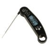 Foldable Black LCD Screen Food Thermometer with Digital Display - 1