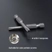 WEILIGU 5pcs T9 Magnetic S2 Plum Blossom Drill Bits 75mm - 4