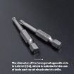 WEILIGU 5pcs T9 Magnetic S2 Plum Blossom Drill Bits 75mm - 5