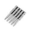 WEILIGU 5pcs 75mm T15 Magnetic S2 Pneumatic Drill Bit Set - 1